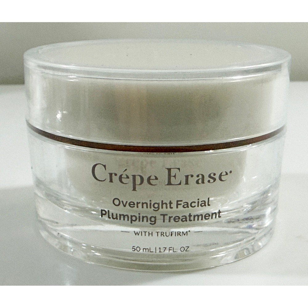 Crepe Erase Overnight Facial Plumping Treatment Women 1.7oz White TruFirm Cream